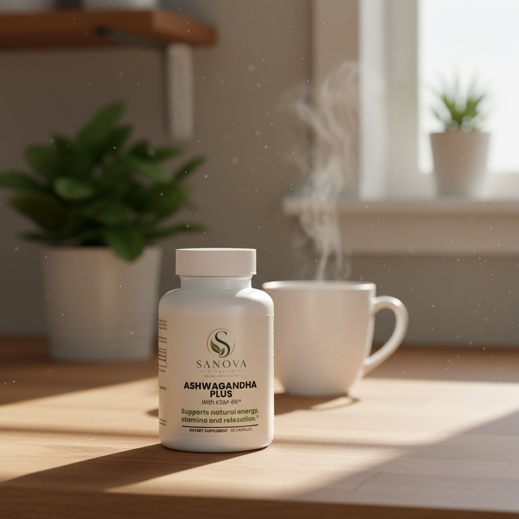 Sanova Vitality Ashwagandha Plus – Lifestyle Product Photo