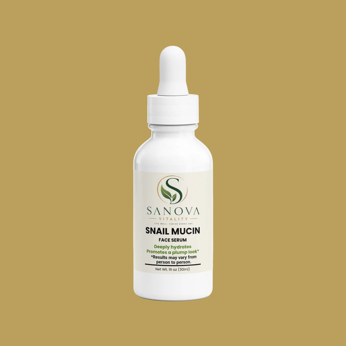 Sanova Vitality Snail Mucin Face Serum bottle