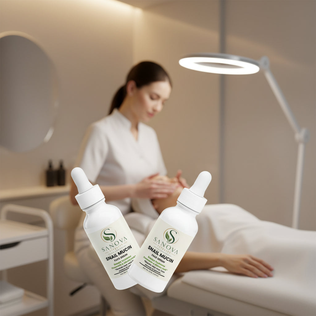 Sanova Vitality Snail Mucin Face Serum bottle