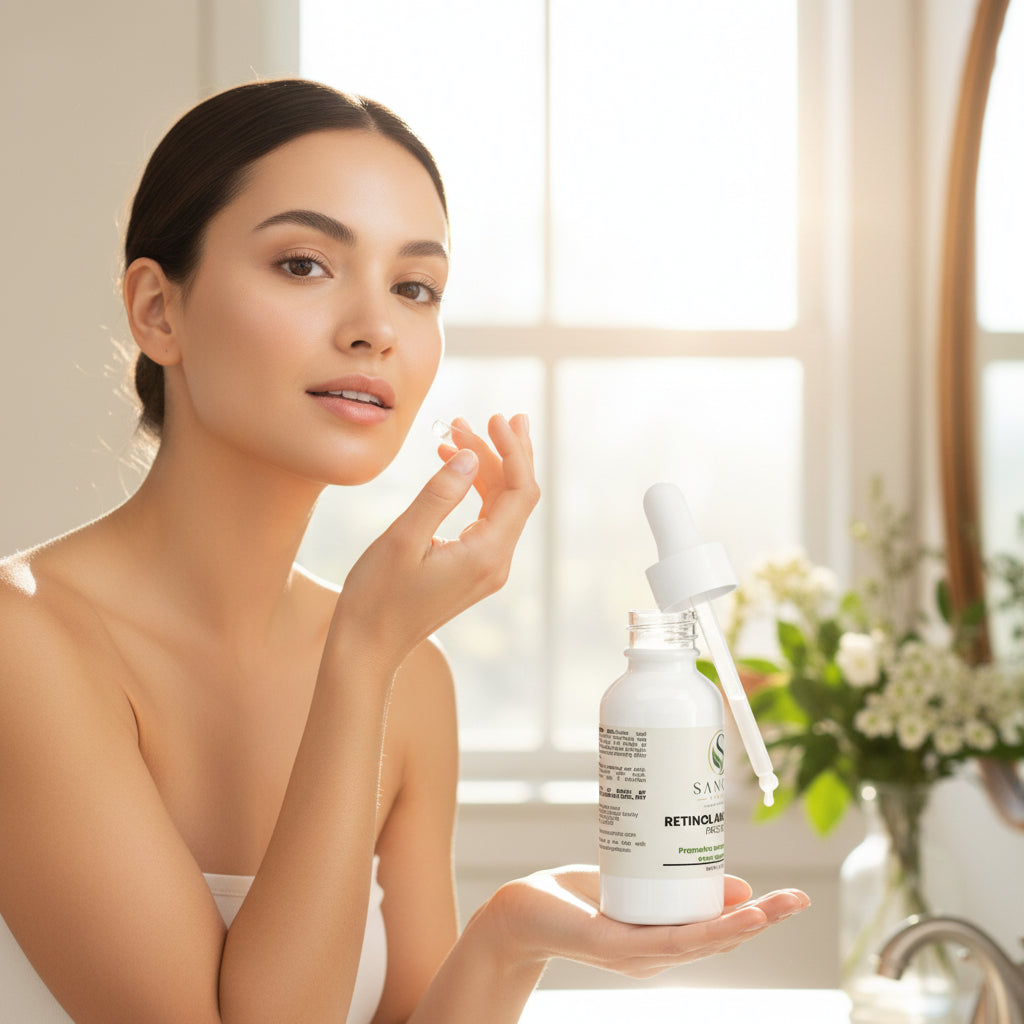 Sanova Vitality Retinol and Peptide Face Serum bottle product image