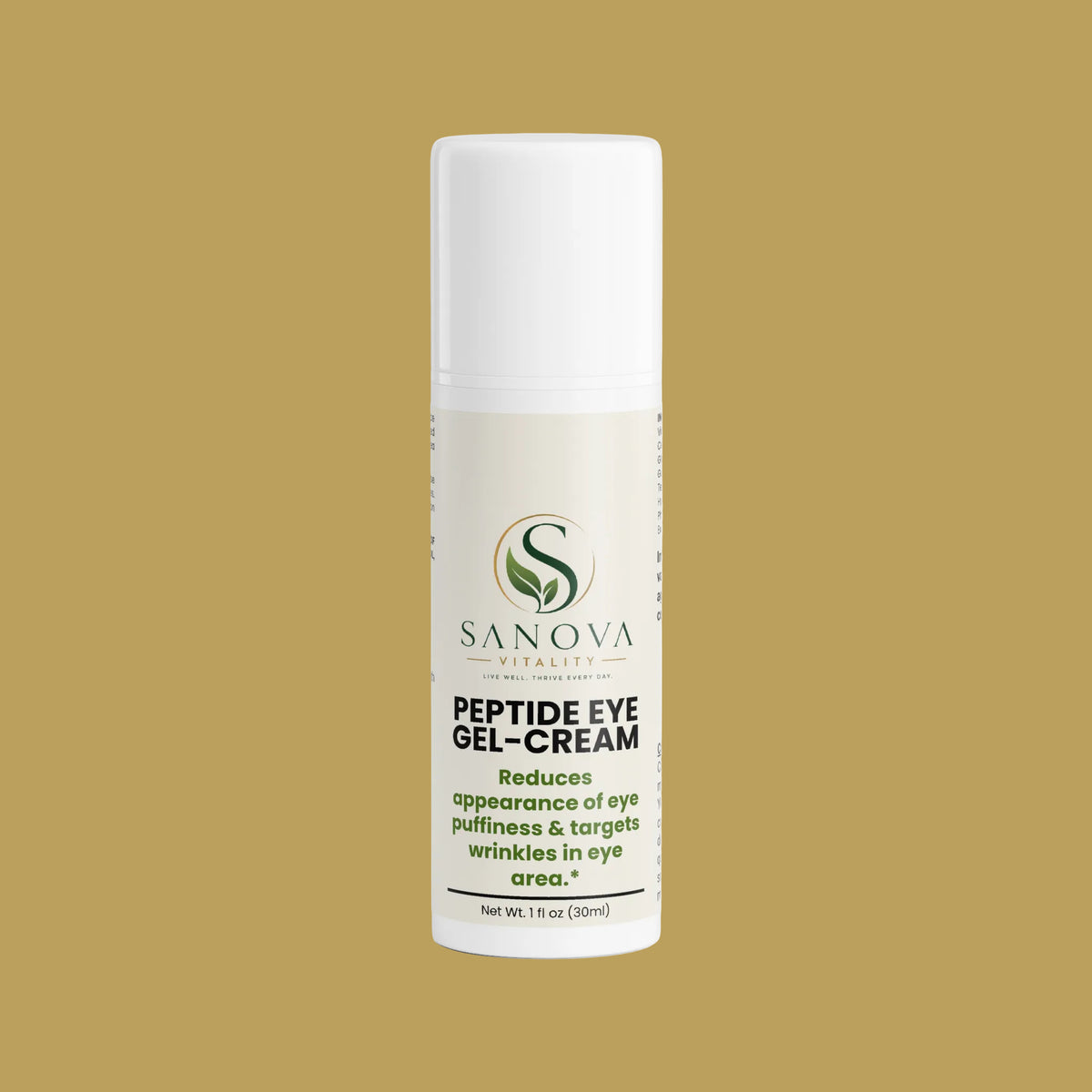 Sanova Vitality Peptide Eye Gel-Cream bottle