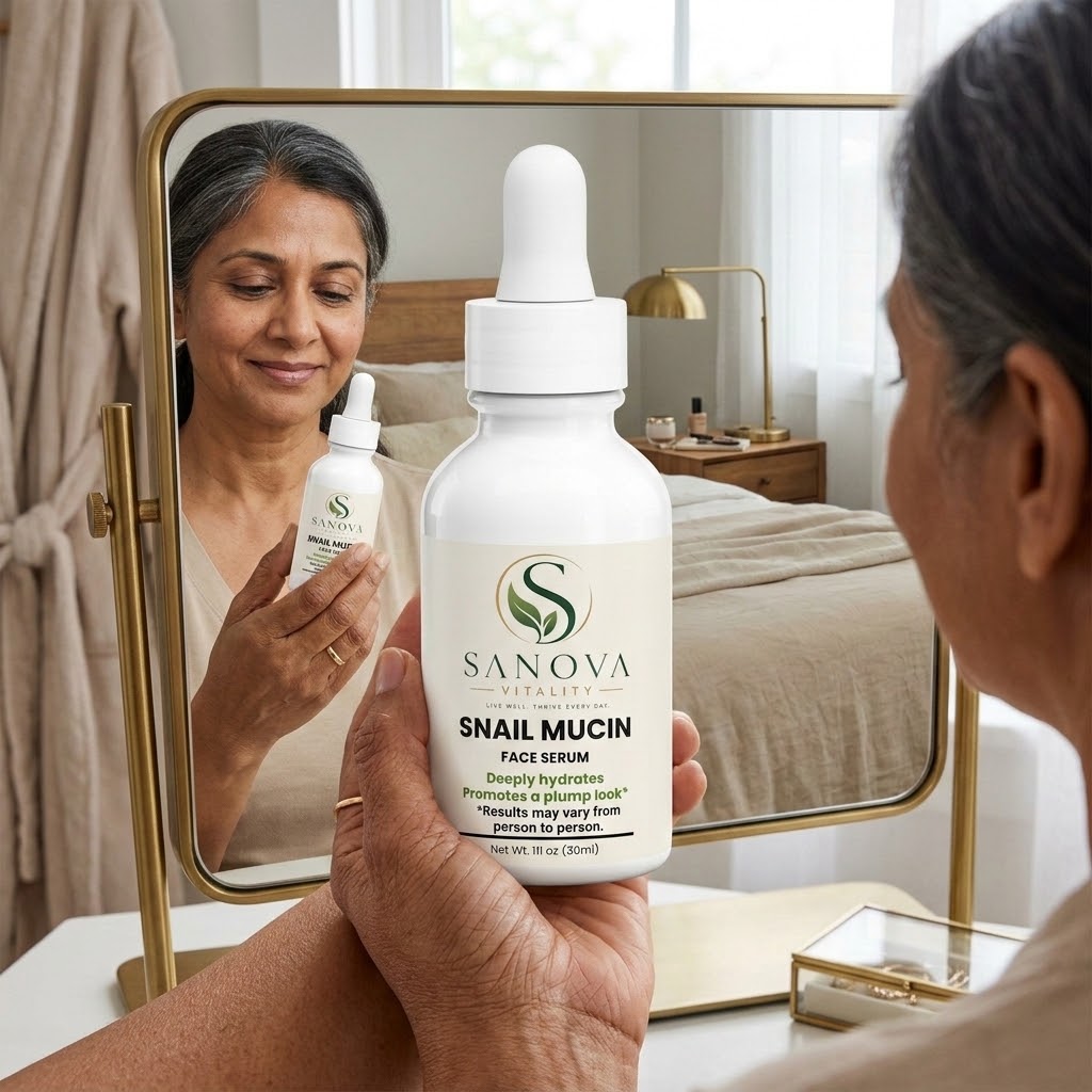 Sanova Vitality Snail Mucin Face Serum for hydration