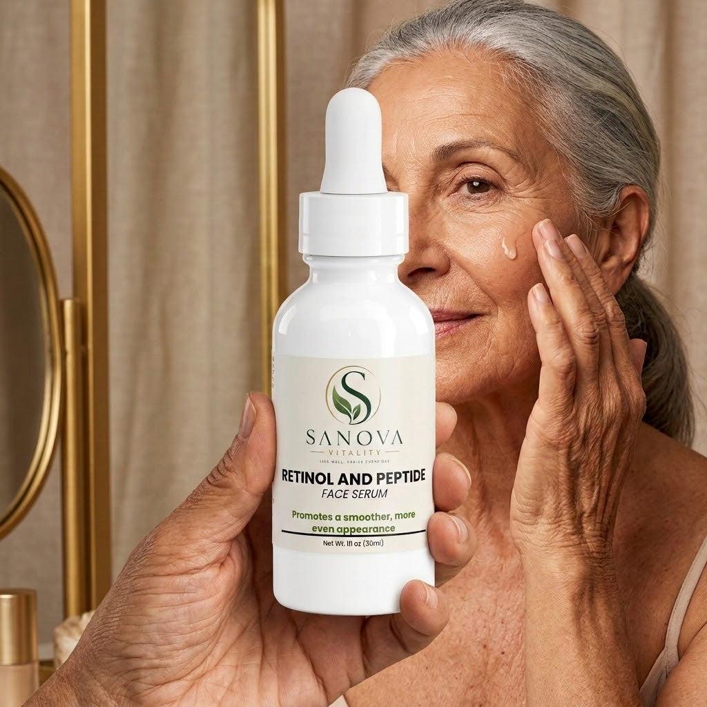 Sanova Vitality Retinol and Peptide Face Serum 30 mL main product image